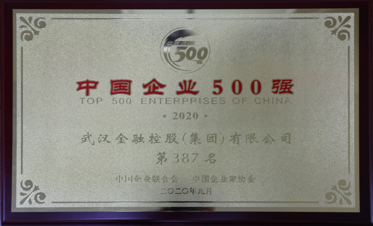 说明: E:\百度云同步盘\领导讲话\2020年社会责任报告\图片-2020吉祥坊登录社会责任报告\2020吉祥坊登录荣誉\2020年度中国企业500强.JPG
